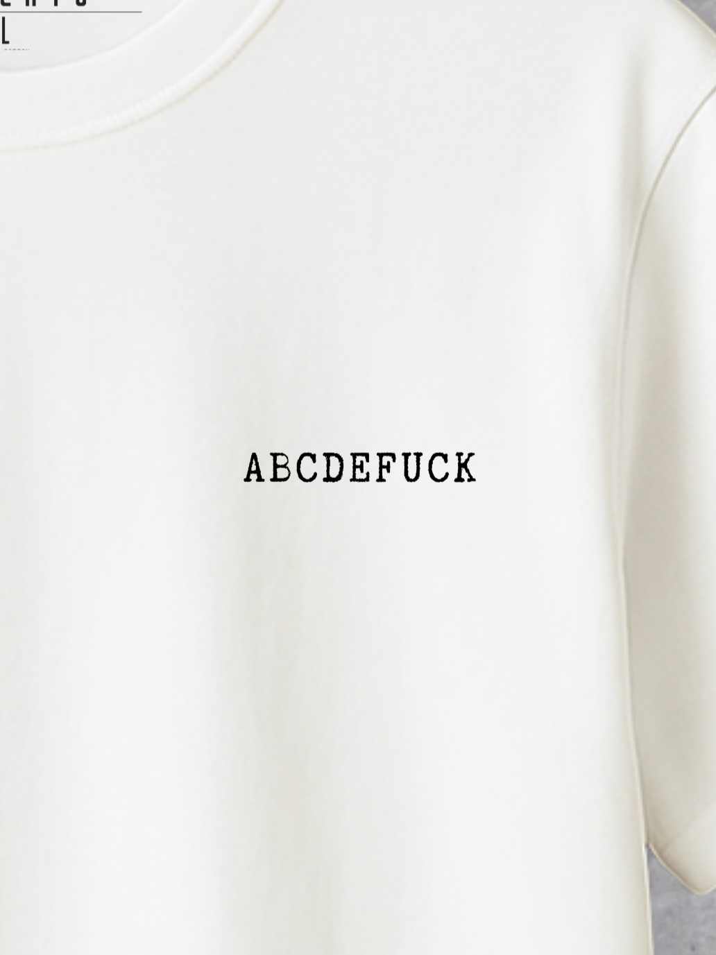 T-shirt ABCDEFUCK Man