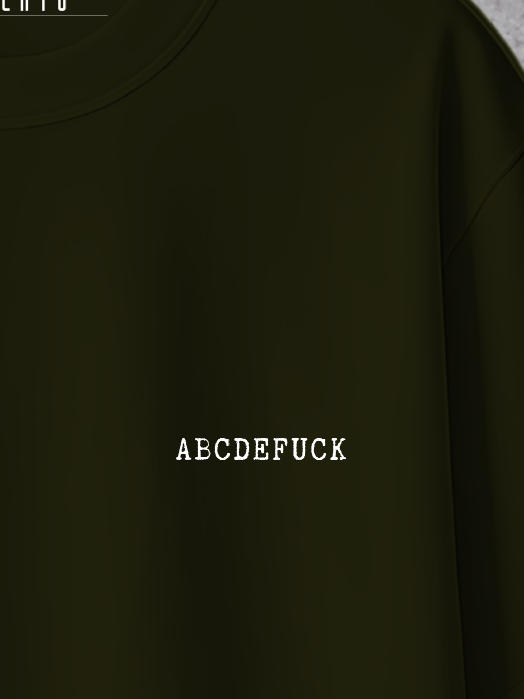 T-shirt ABCDEFUCK Oversized