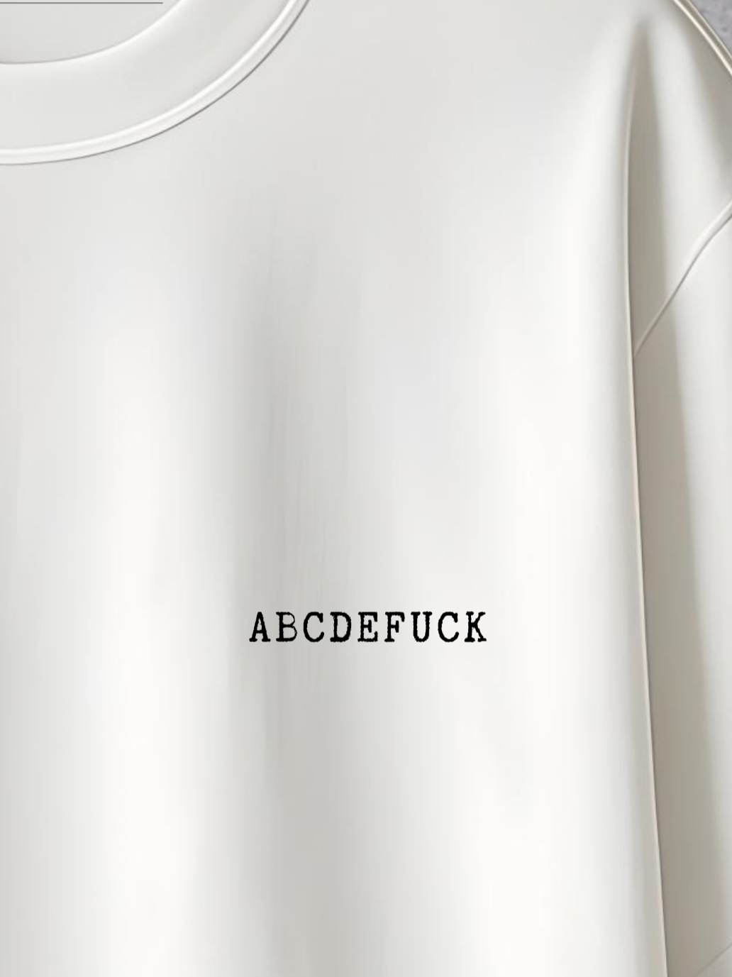 T-shirt ABCDEFUCK Oversized