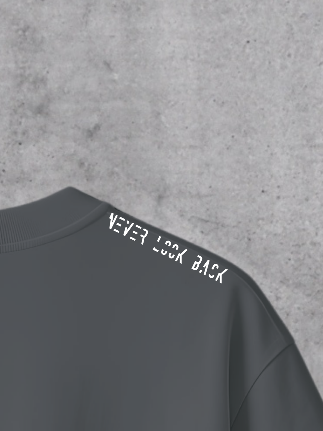 T-shirt Never Look Back Oversized