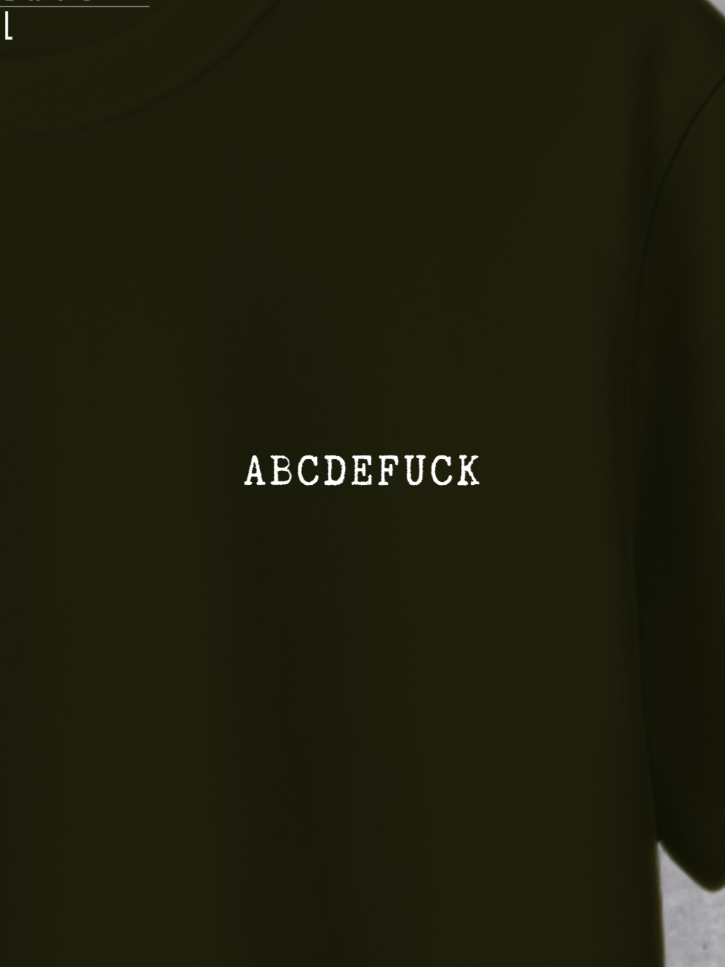 T-shirt ABCDEFUCK Man