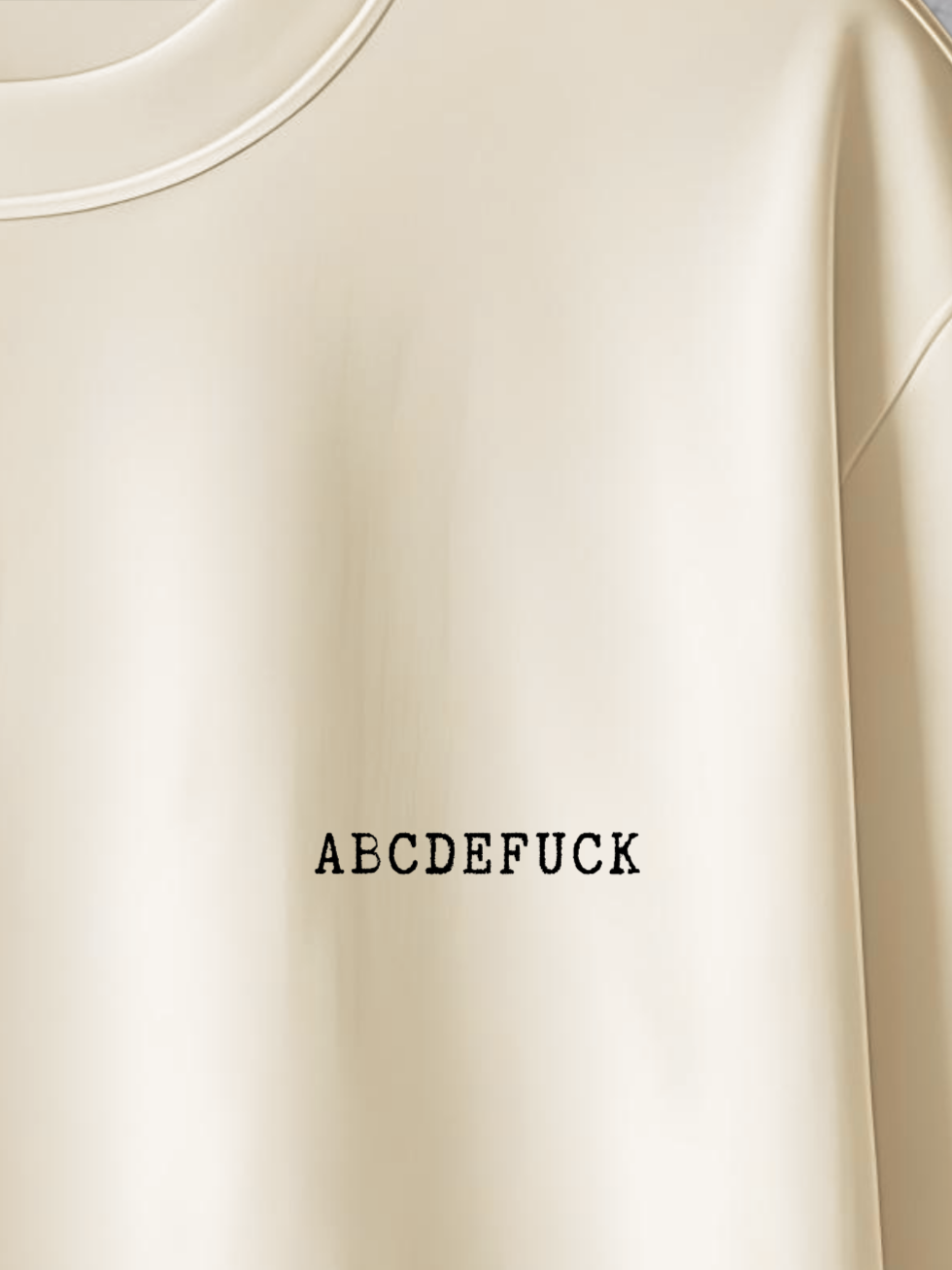 T-shirt ABCDEFUCK Oversized