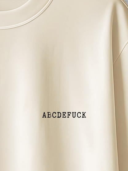 T-shirt ABCDEFUCK Oversized