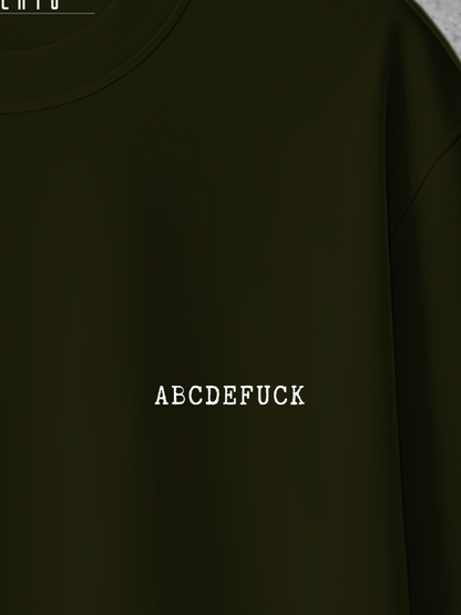 T-shirt ABCDEFUCK Oversized