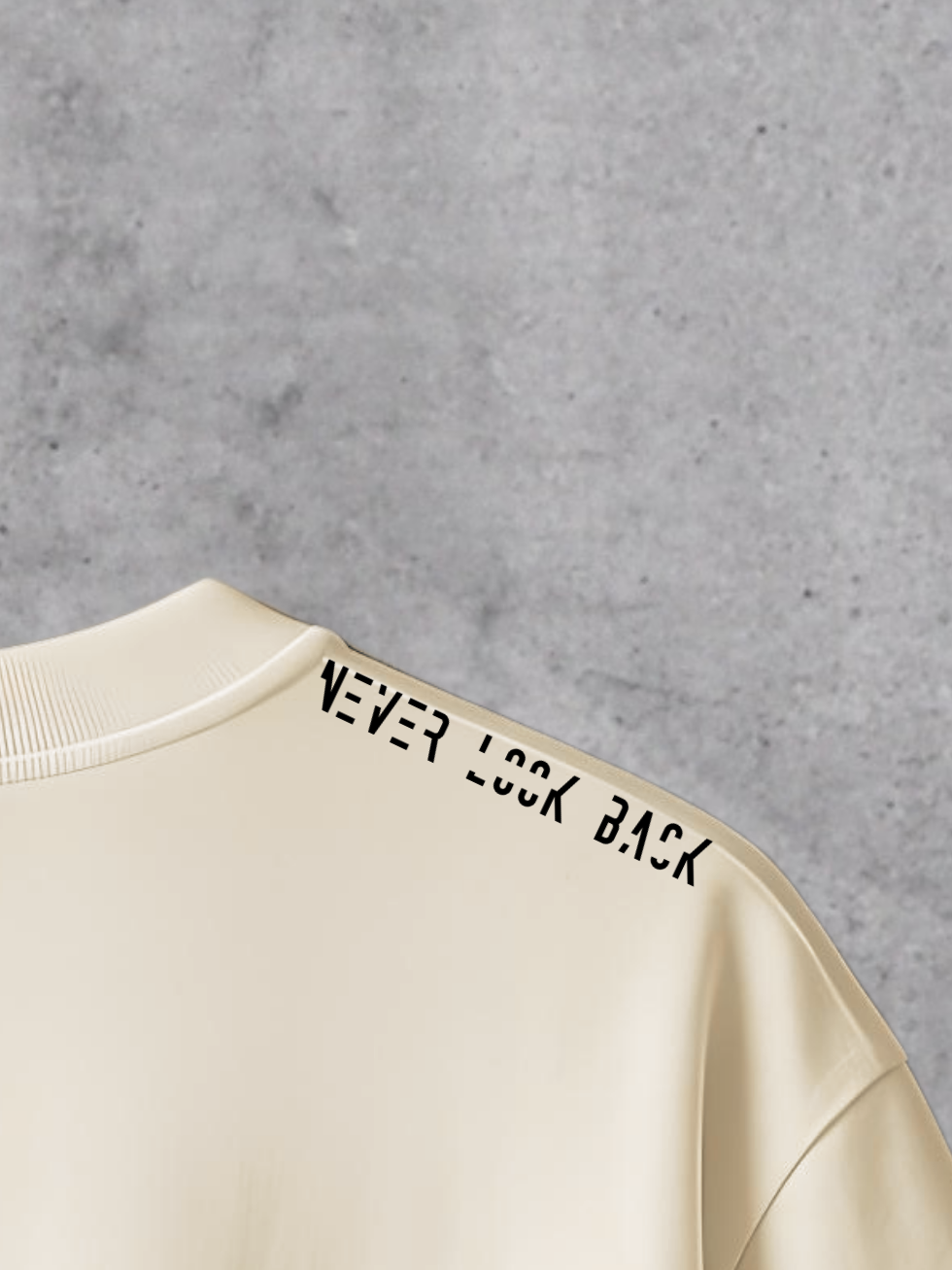 T-shirt Never Look Back Man