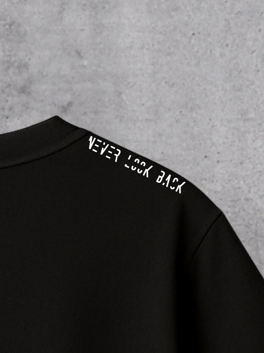 T-shirt Never Look Back Man