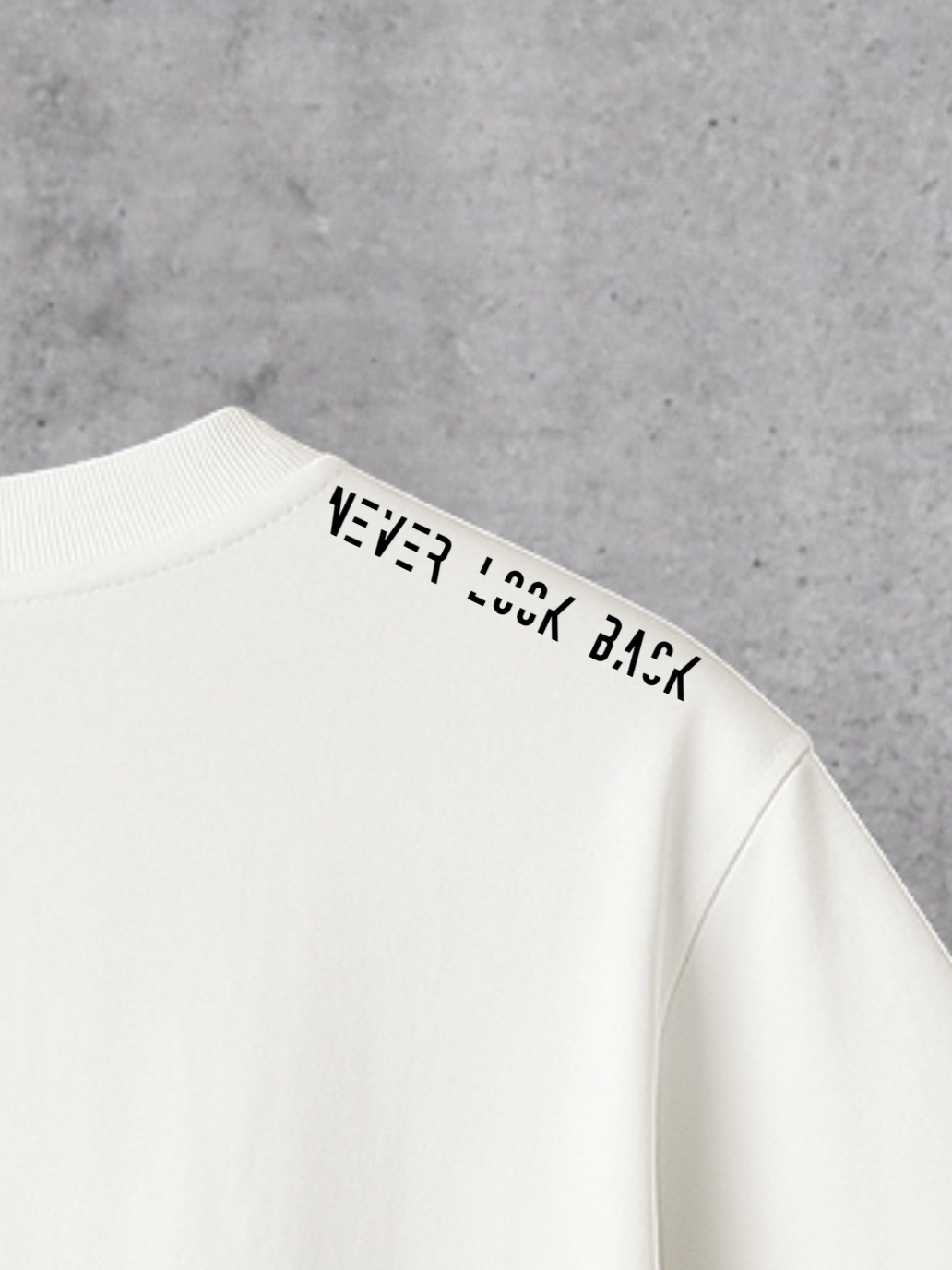 T-shirt Never Look Back Man