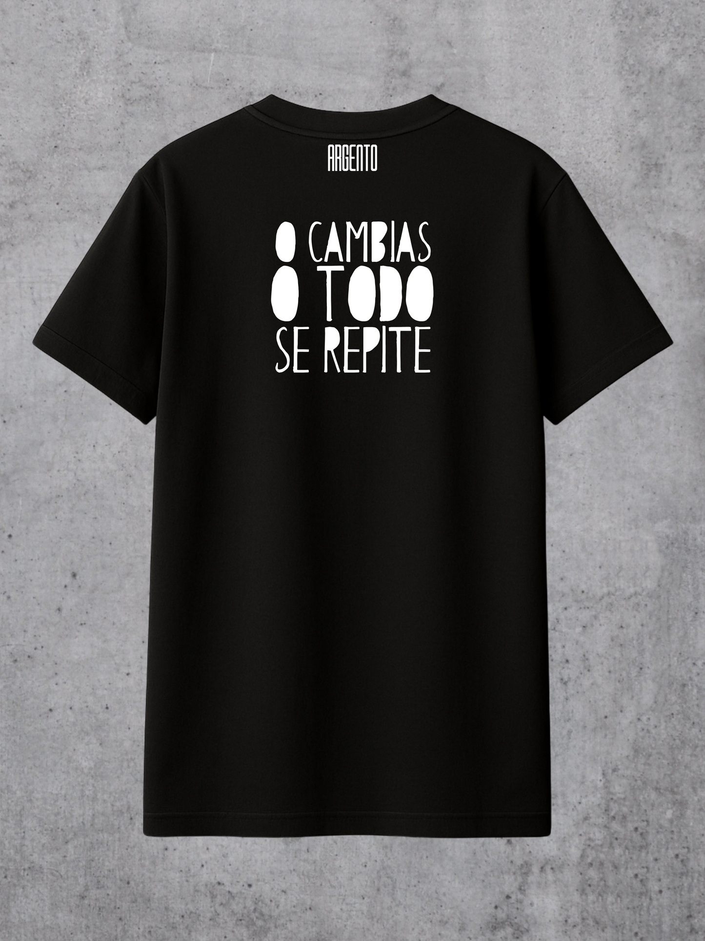 T-shirt O cambias o todo se repite Man