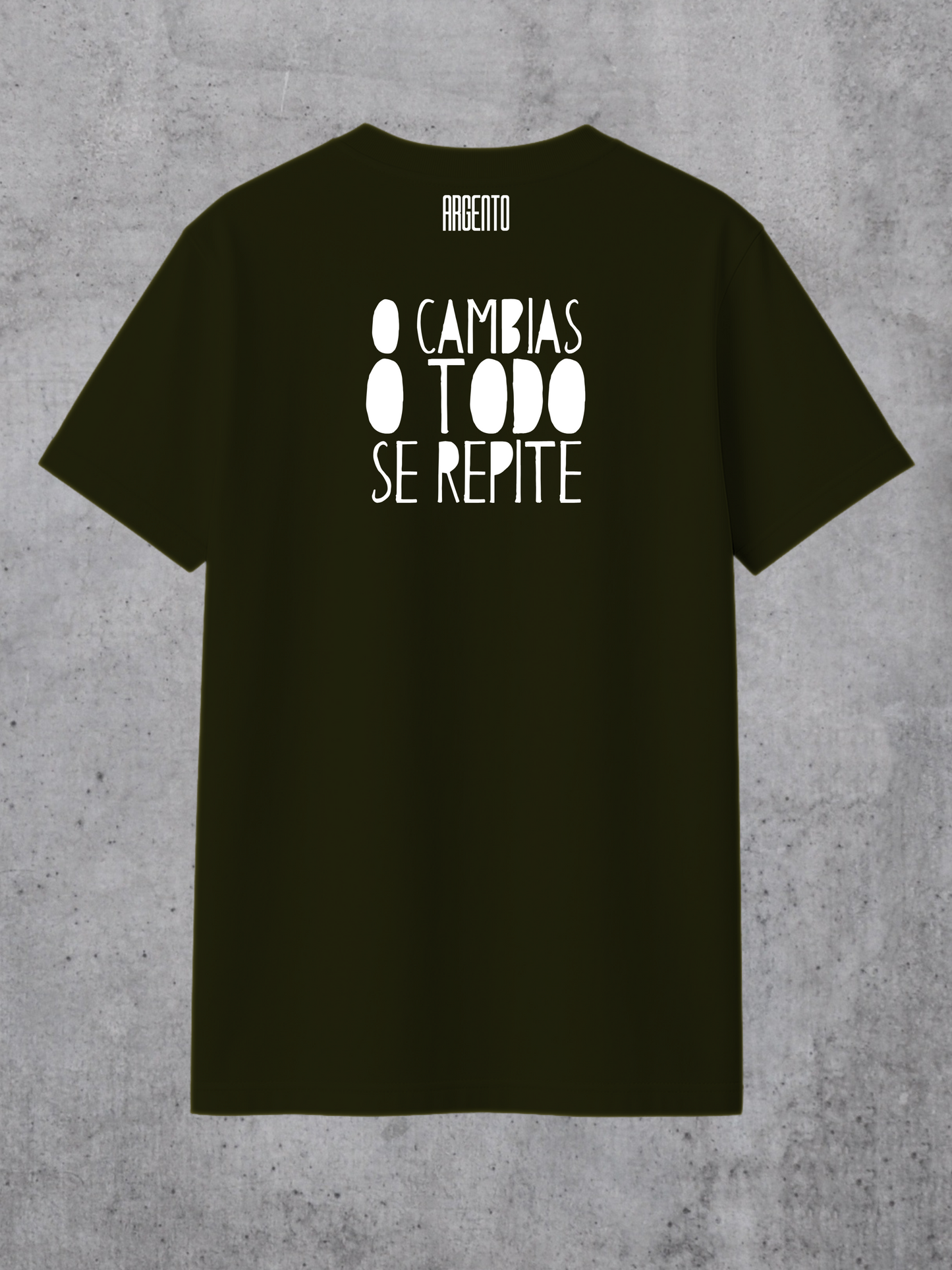 T-shirt O cambias o todo se repite Man