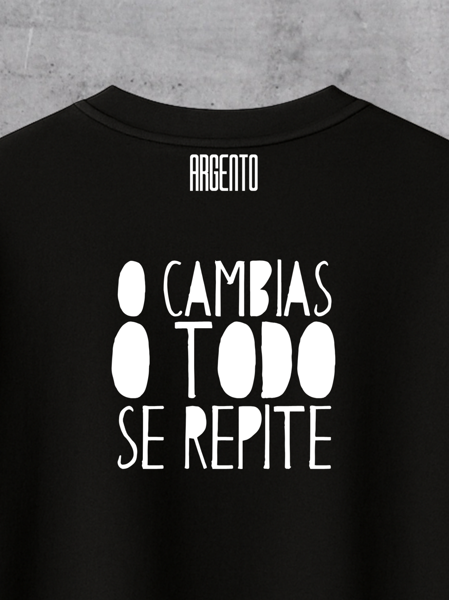 T-shirt O cambias o todo se repite Man