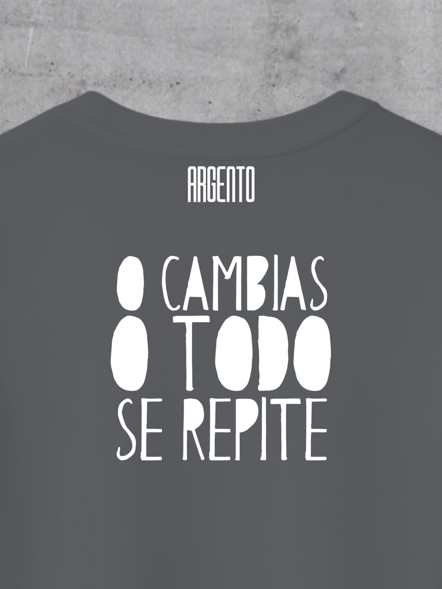 T-shirt O cambias o todo se repite Woman