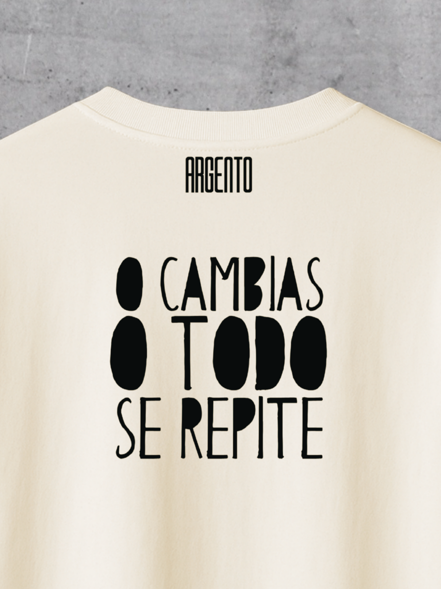 T-shirt O cambias o todo se repite Man
