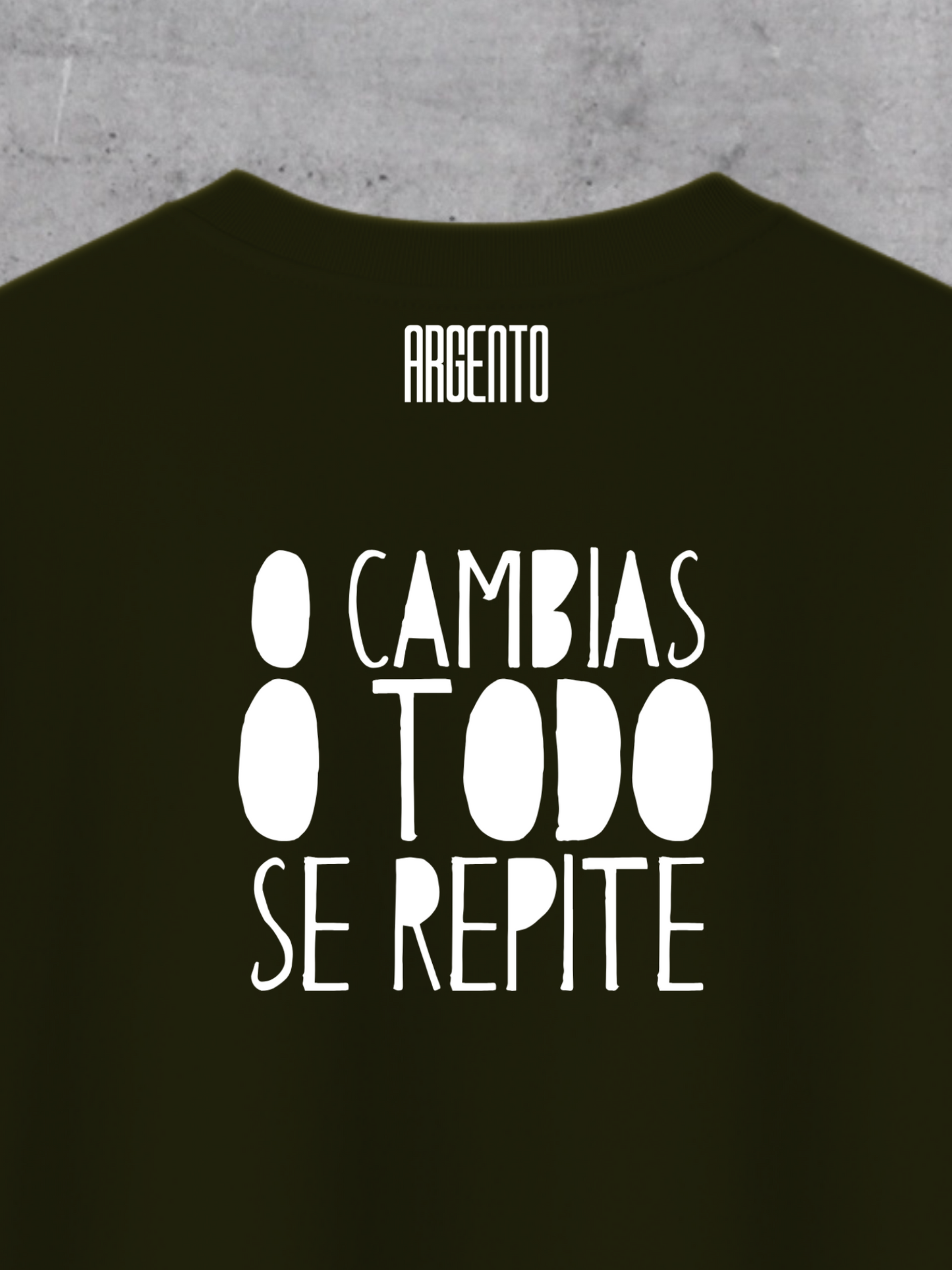 T-shirt O cambias o todo se repite Man
